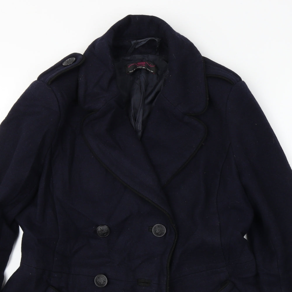 New Look  Womens Blue   Jacket Coat Size 10
