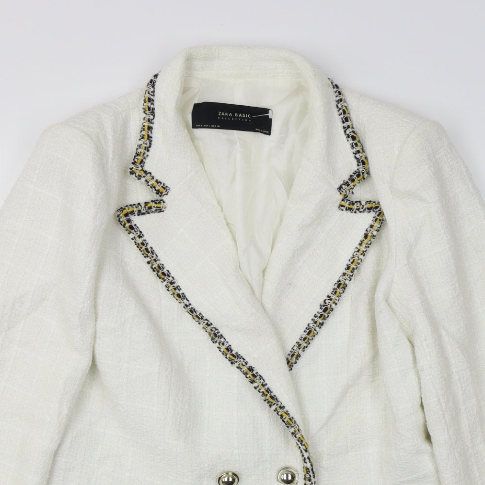 Zara Womens White   Jacket Blazer Size M