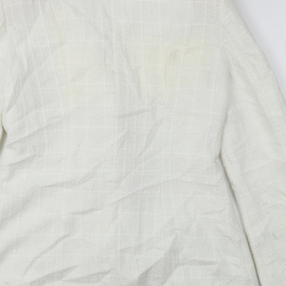 Zara Womens White   Jacket Blazer Size M