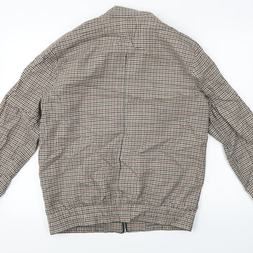 Topman  Mens Beige Check  Jacket Coat Size M