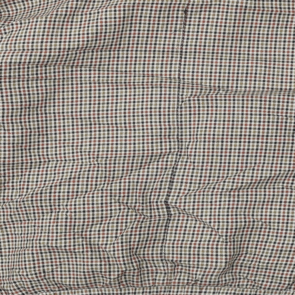 Topman  Mens Beige Check  Jacket Coat Size M