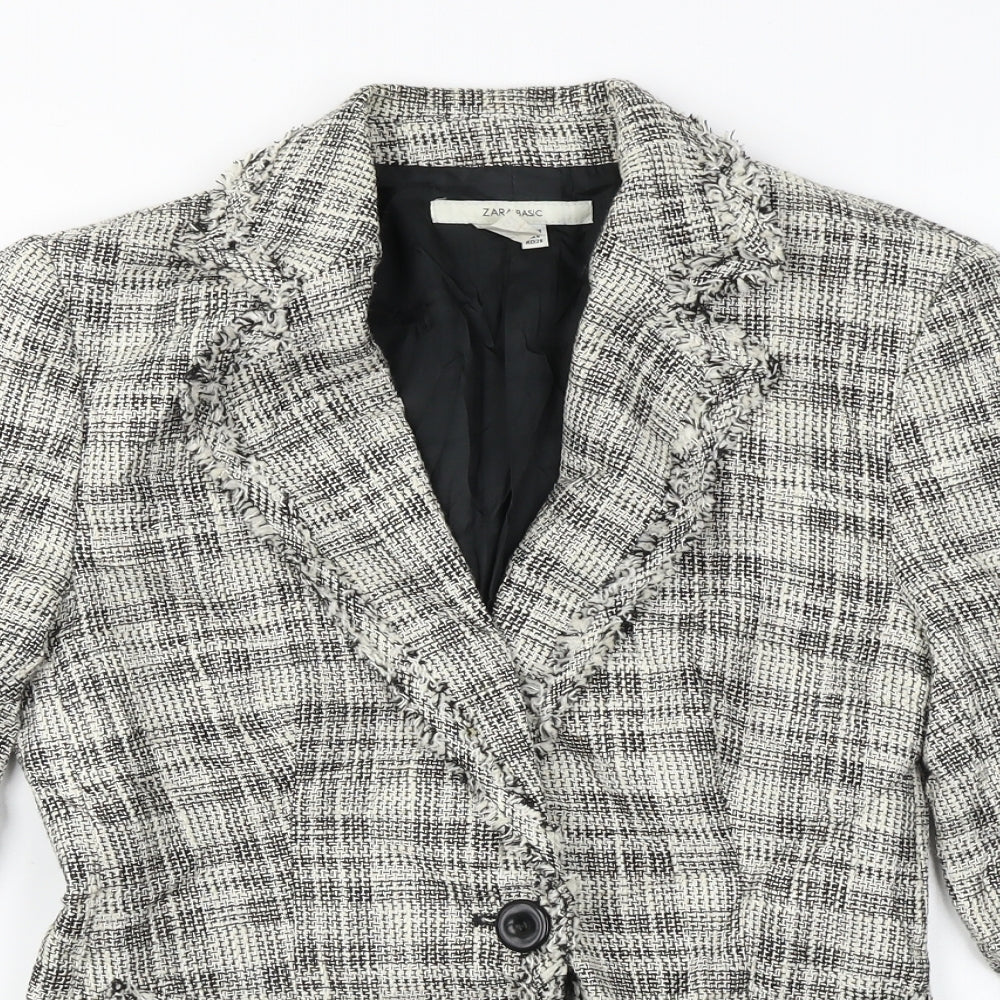 Zara Womens Ivory   Jacket Blazer Size 10