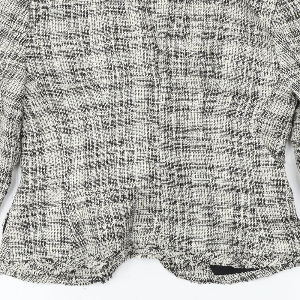 Zara Womens Ivory   Jacket Blazer Size 10