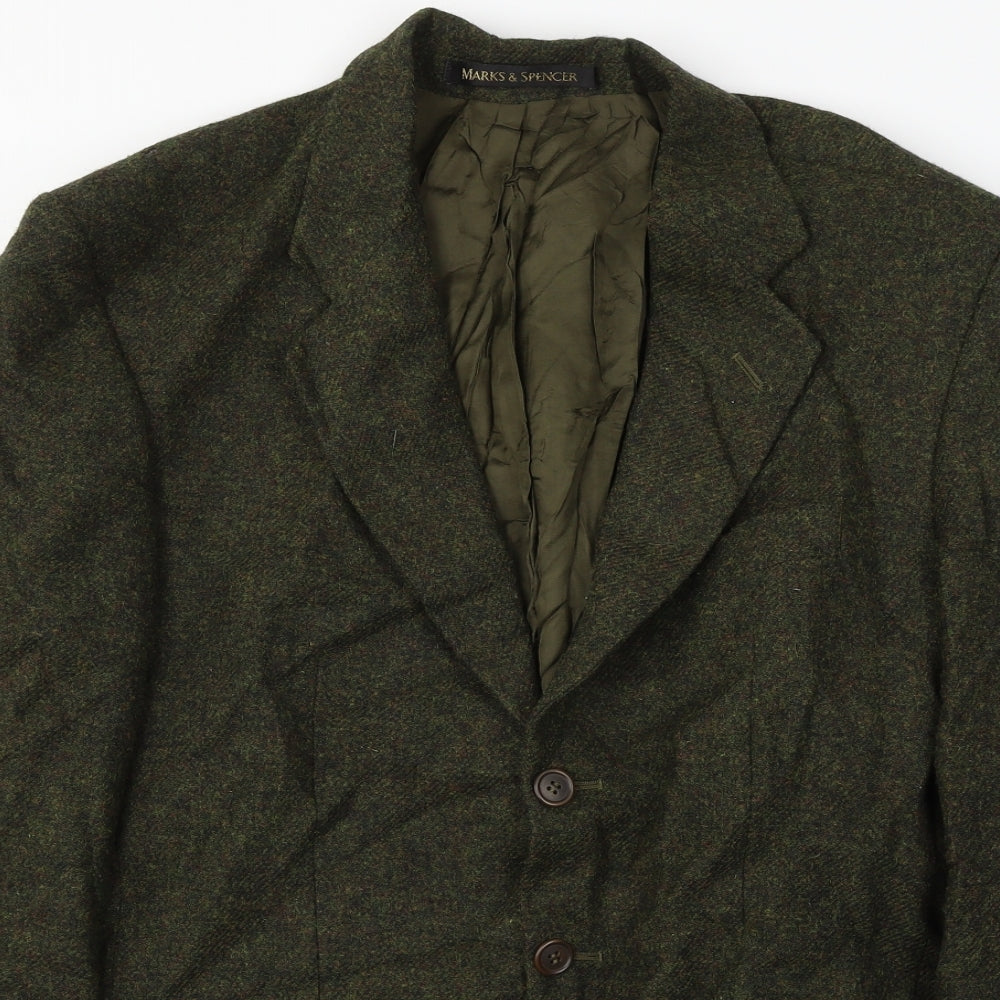 Marks and Spencer  Mens Green   Jacket Blazer Size M