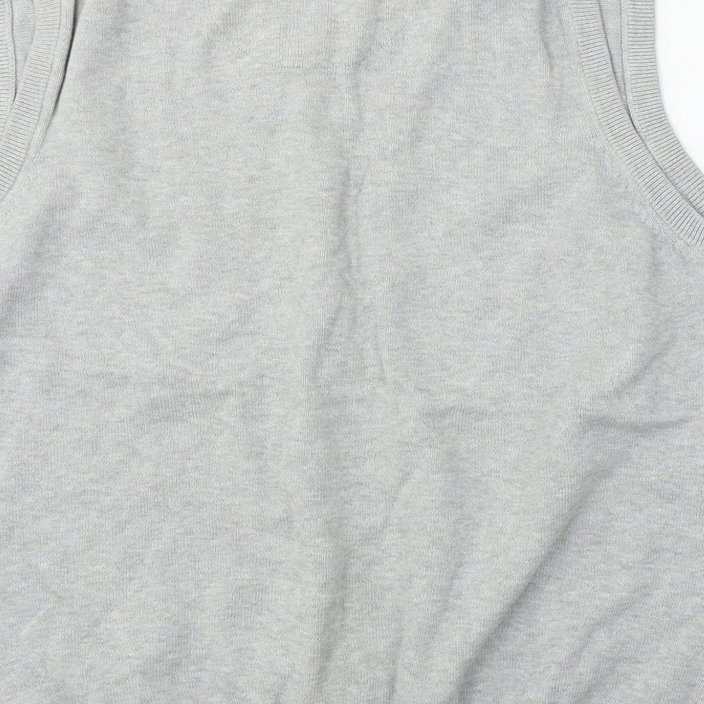 Blue Harbour  Mens Grey   Vest Jumper Size L