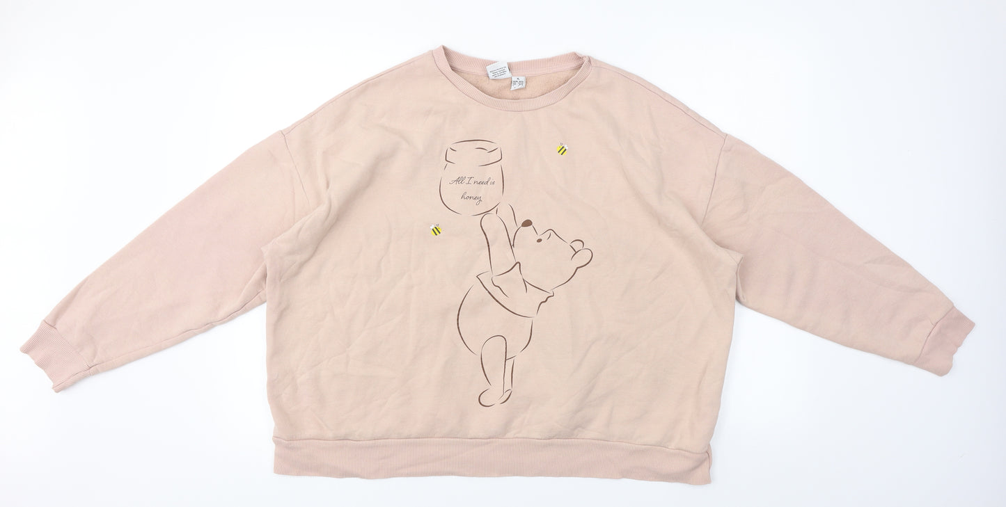 Disney  Womens Pink   Pullover Jumper Size XL
