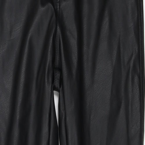 H&M  Womens Black   Trousers  Size 12 L24 in