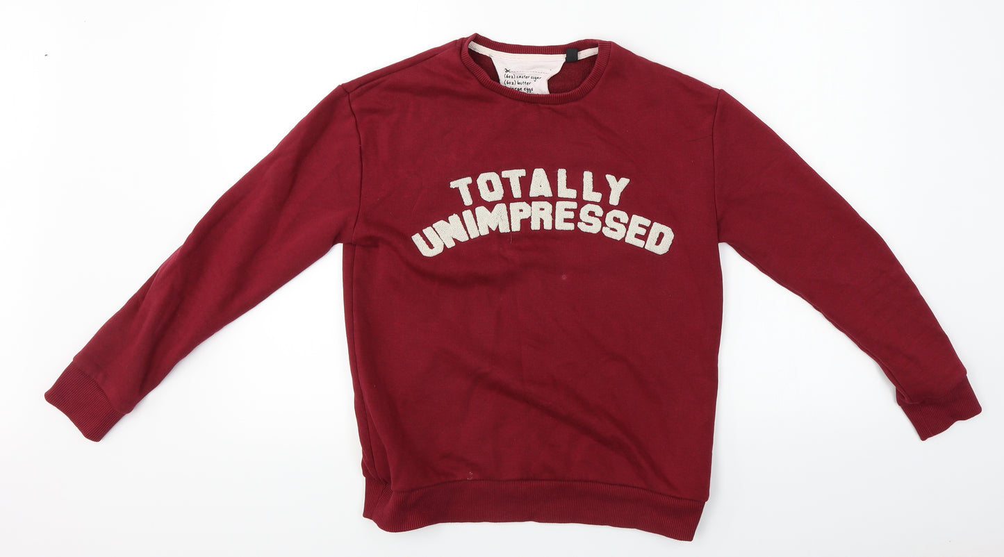 Topshop  Womens Red   Pullover Jumper Size 6