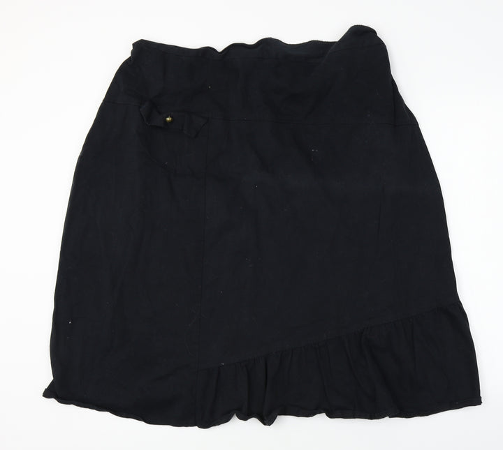 Afibel   Womens Black   A-Line Skirt Size 36 in