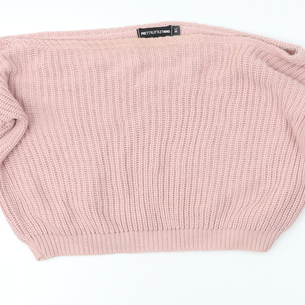 PRETTYLITTLETHING  Womens Pink   Pullover Jumper Size M