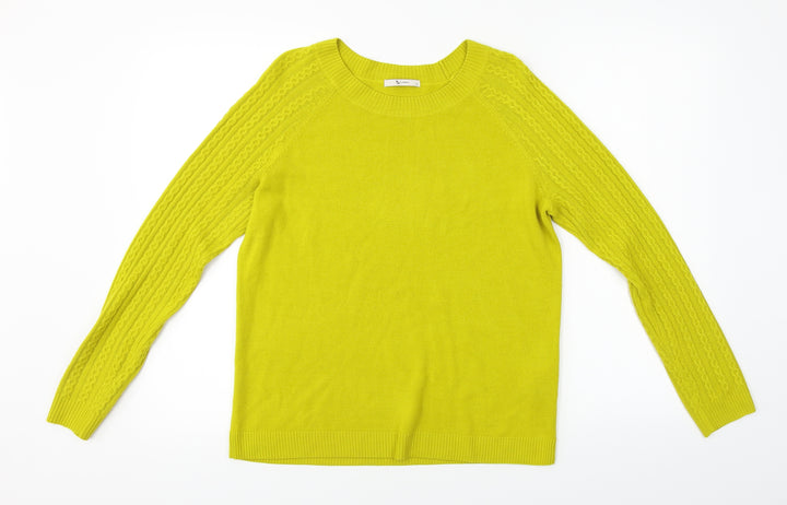 TU Womens Yellow Pullover Jumper Size 12