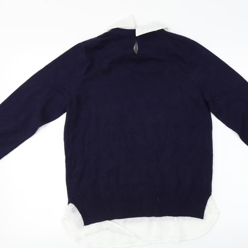 F&F  Womens Blue   Pullover Jumper Size 12