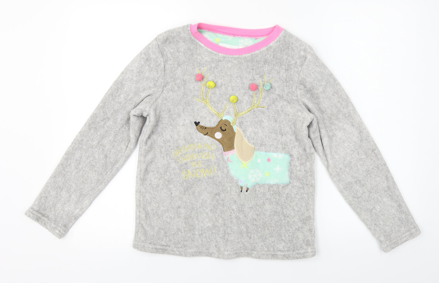 Primark  Girls Grey   Pullover Jumper Size 10-11 Years