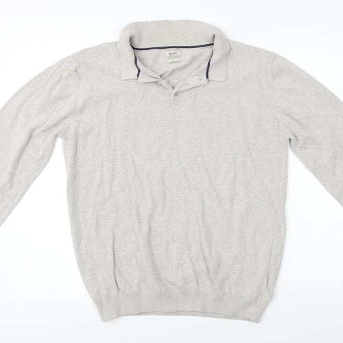 Authentic Casual Wear    Mens Beige    Polo Size M