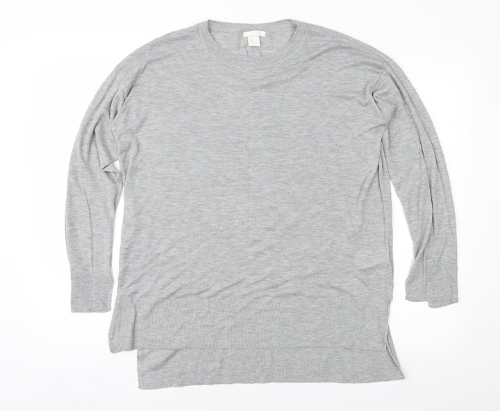 H&M Womens Grey Pullover Jumper Size M
