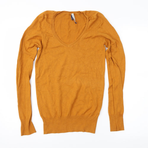 Bershka Womens Orange   Pullover Jumper Size M