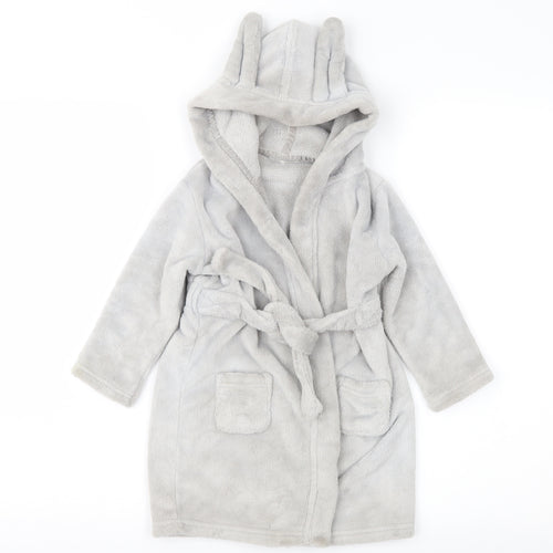 George Baby Grey    Robe Size 18-24 Months  - Ears on Hood