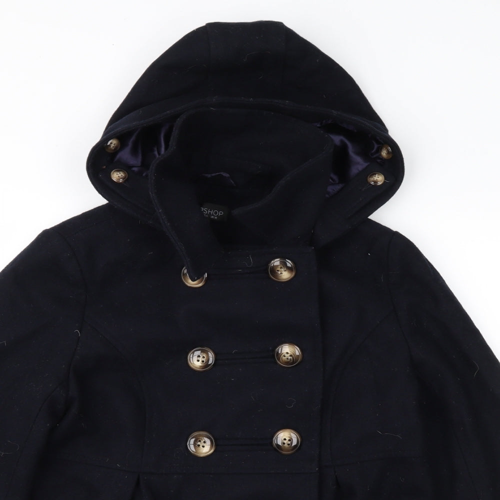 Topshop Womens Blue   Jacket Coat Size 10