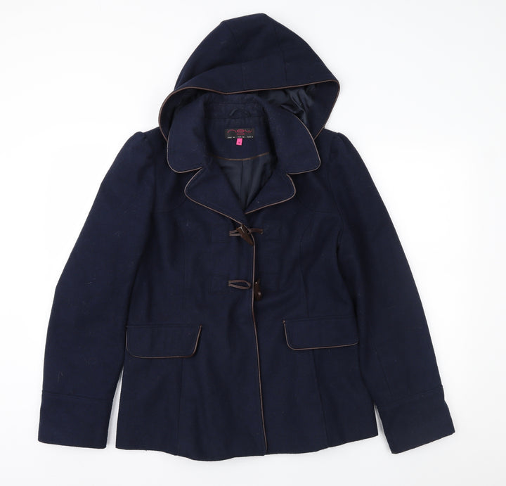 New Look Womens Blue   Overcoat Coat Size 10