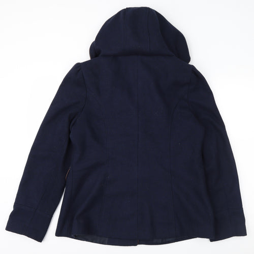 New Look Womens Blue   Overcoat Coat Size 10