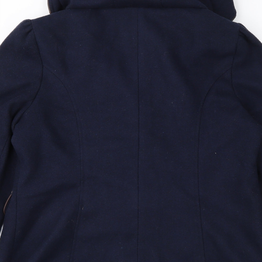 New Look Womens Blue   Overcoat Coat Size 10