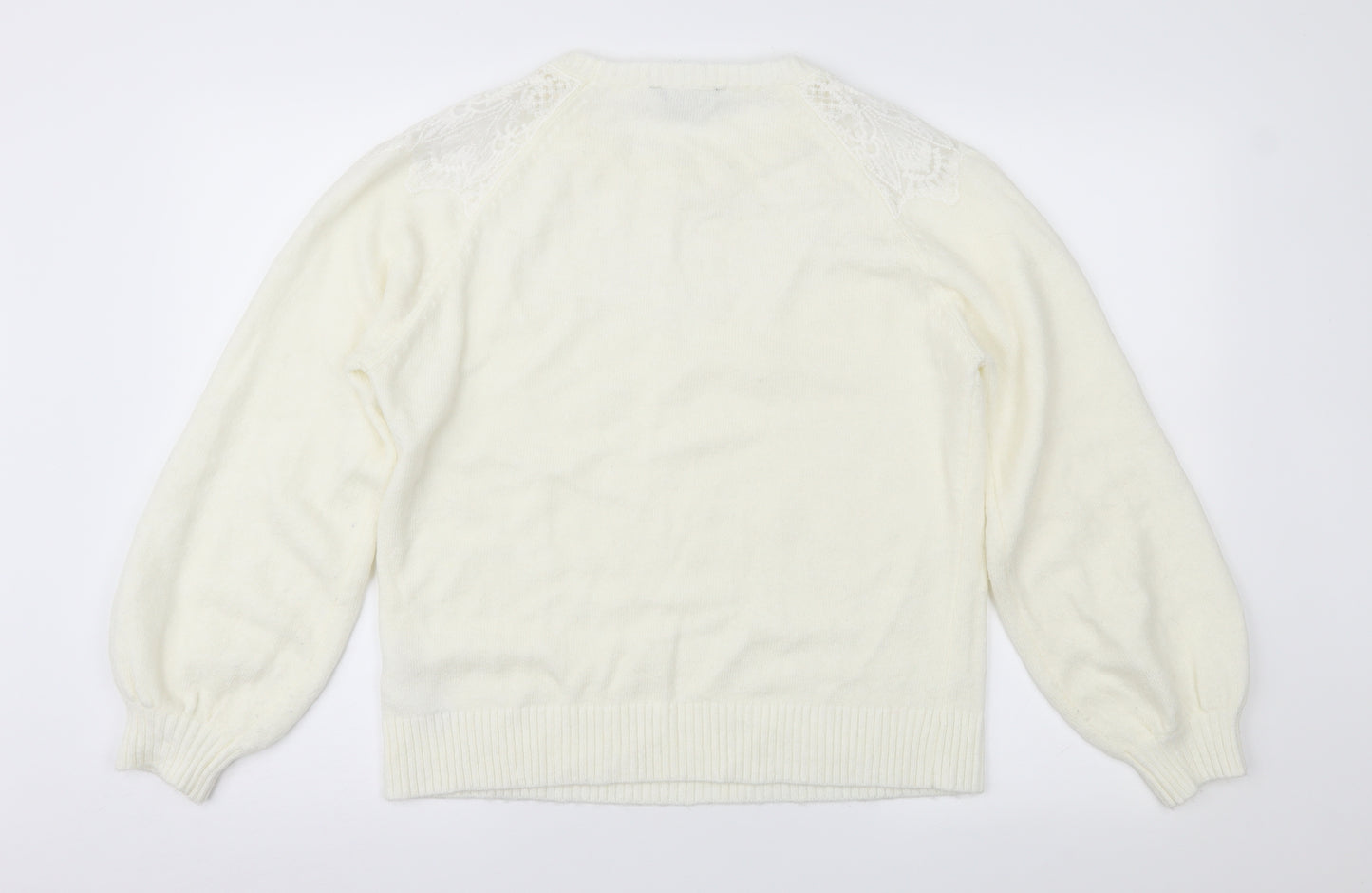 Dorothy Perkins Womens Ivory   Pullover Jumper Size 12