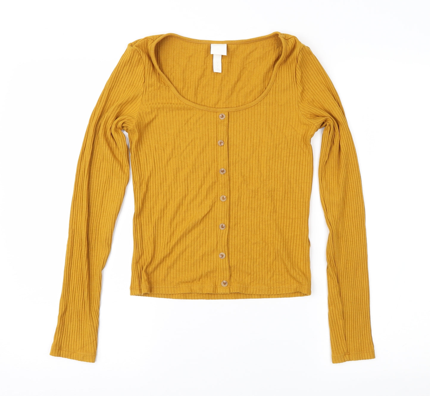 H&M Womens Orange   Pullover Jumper Size S