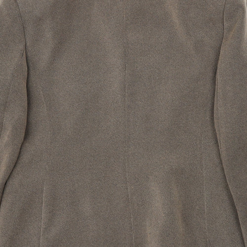 NEXT Womens Brown Herringbone  Jacket Suit Jacket Size 8