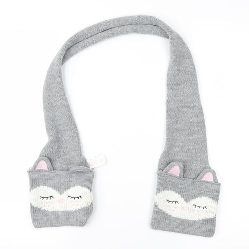 Primark Girls Grey Geometric  Rectangle Scarf Scarves & Wraps One Size  - Cat
