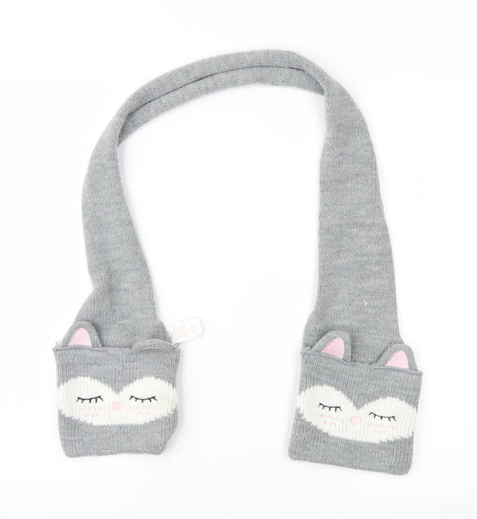 Primark Girls Grey Geometric  Rectangle Scarf Scarves & Wraps One Size  - Cat