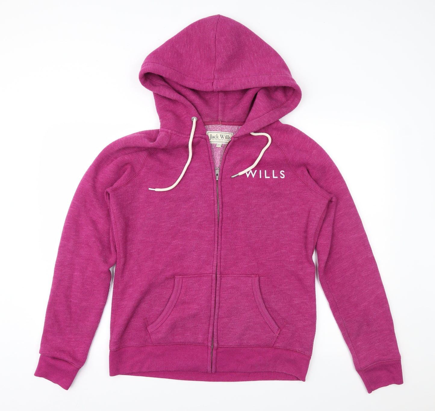 Jack Wills Womens Purple   Full Zip Hoodie Size 14