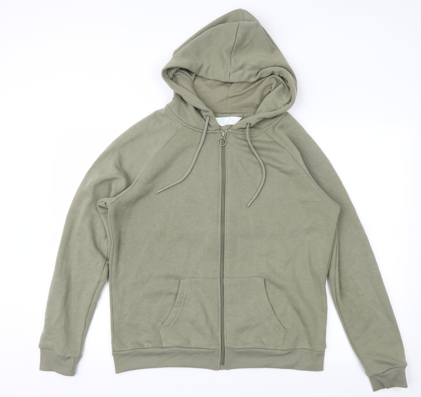Primark Womens Green   Full Zip Hoodie Size M