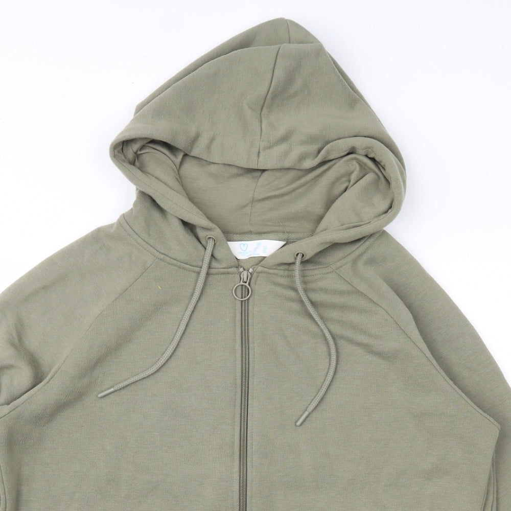 Primark Womens Green   Full Zip Hoodie Size M