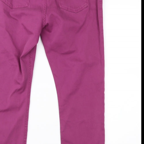 Marks and Spencer Womens Purple  Denim Cropped Jeans Size 14 L21 in