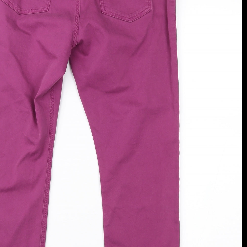 Marks and Spencer Womens Purple  Denim Cropped Jeans Size 14 L21 in