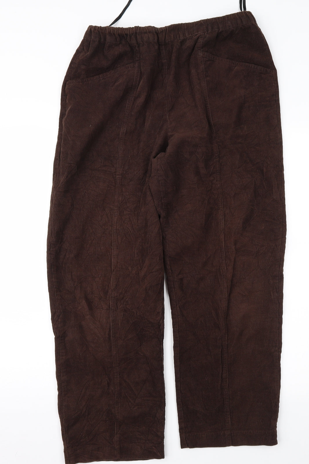 EWM Womens Brown  Corduroy Trousers  Size 12 L26 in