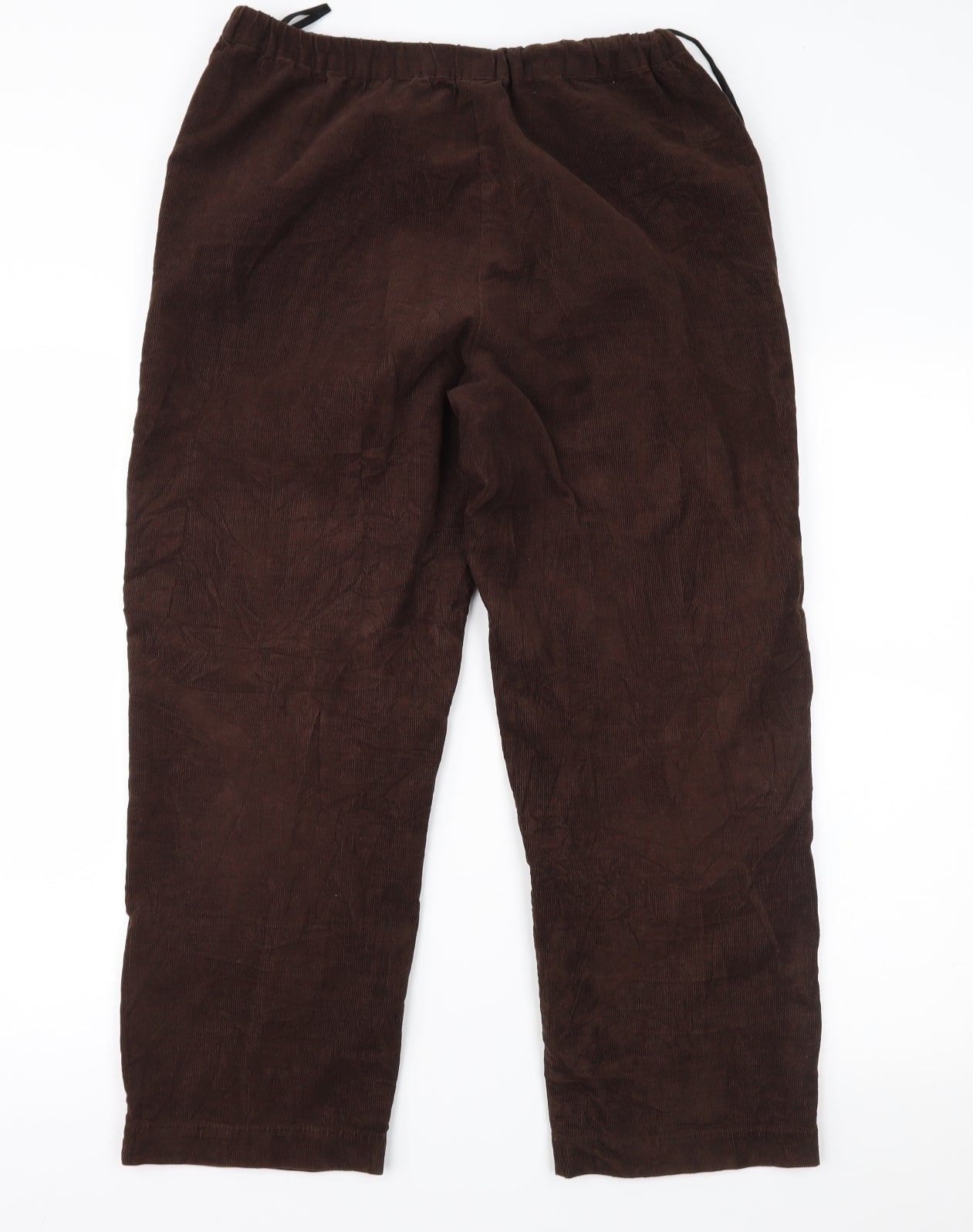 EWM Womens Brown  Corduroy Trousers  Size 12 L26 in