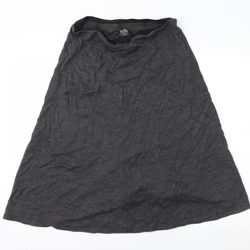 Bonmarché Womens Grey  Jersey A-Line Skirt Size 16