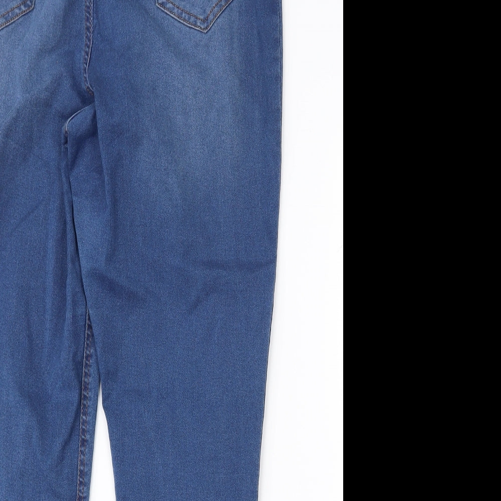 F&F Womens Blue  Denim Jegging Jeans Size 16 L29 in