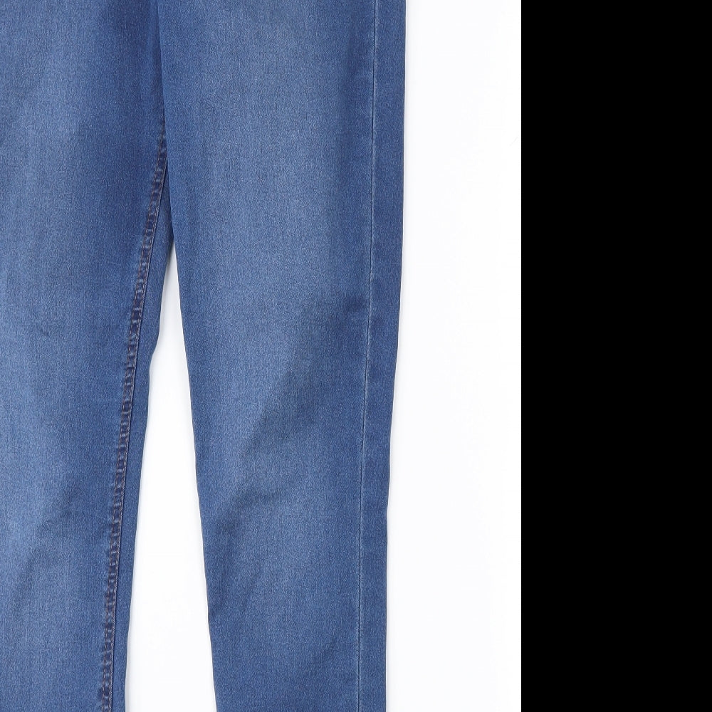 F&F Womens Blue  Denim Jegging Jeans Size 16 L29 in