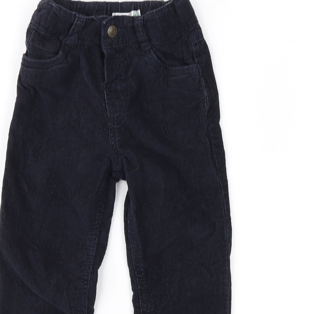 M&Co Boys Blue  Corduroy Chino Trousers Size 3-4 Years