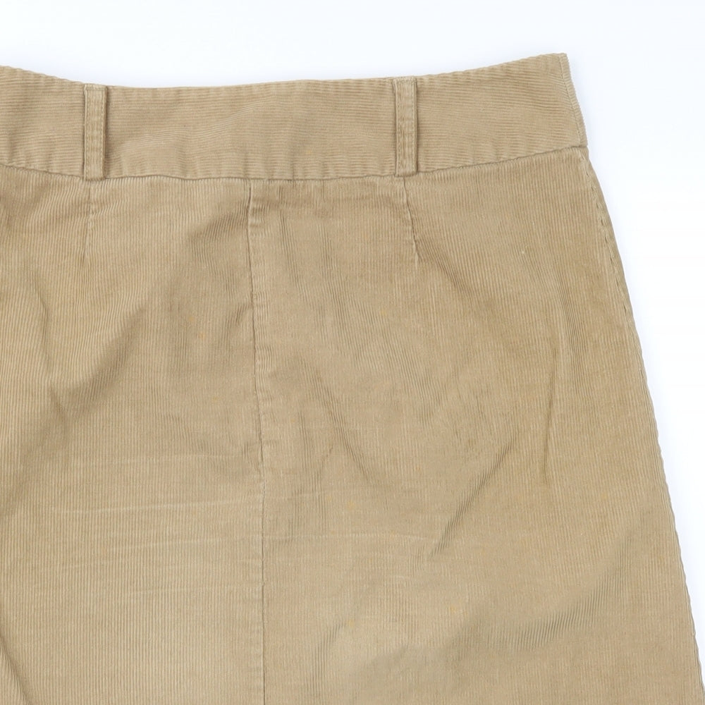 Zara Womens Brown  Corduroy A-Line  Size 12