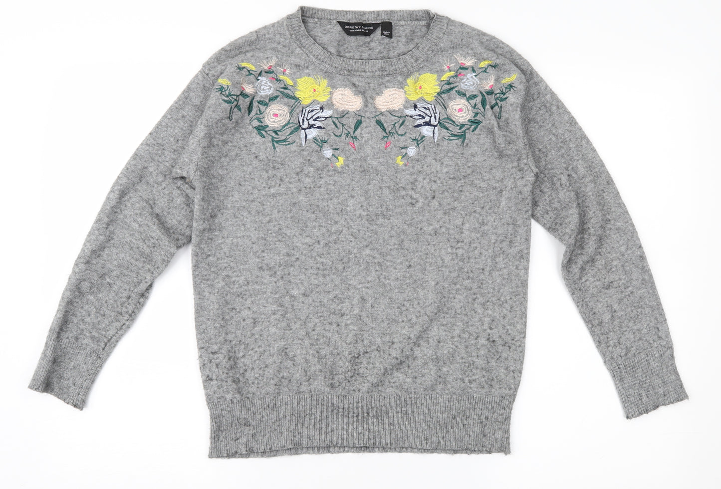Dorothy Perkins Womens Grey   Pullover Jumper Size 10