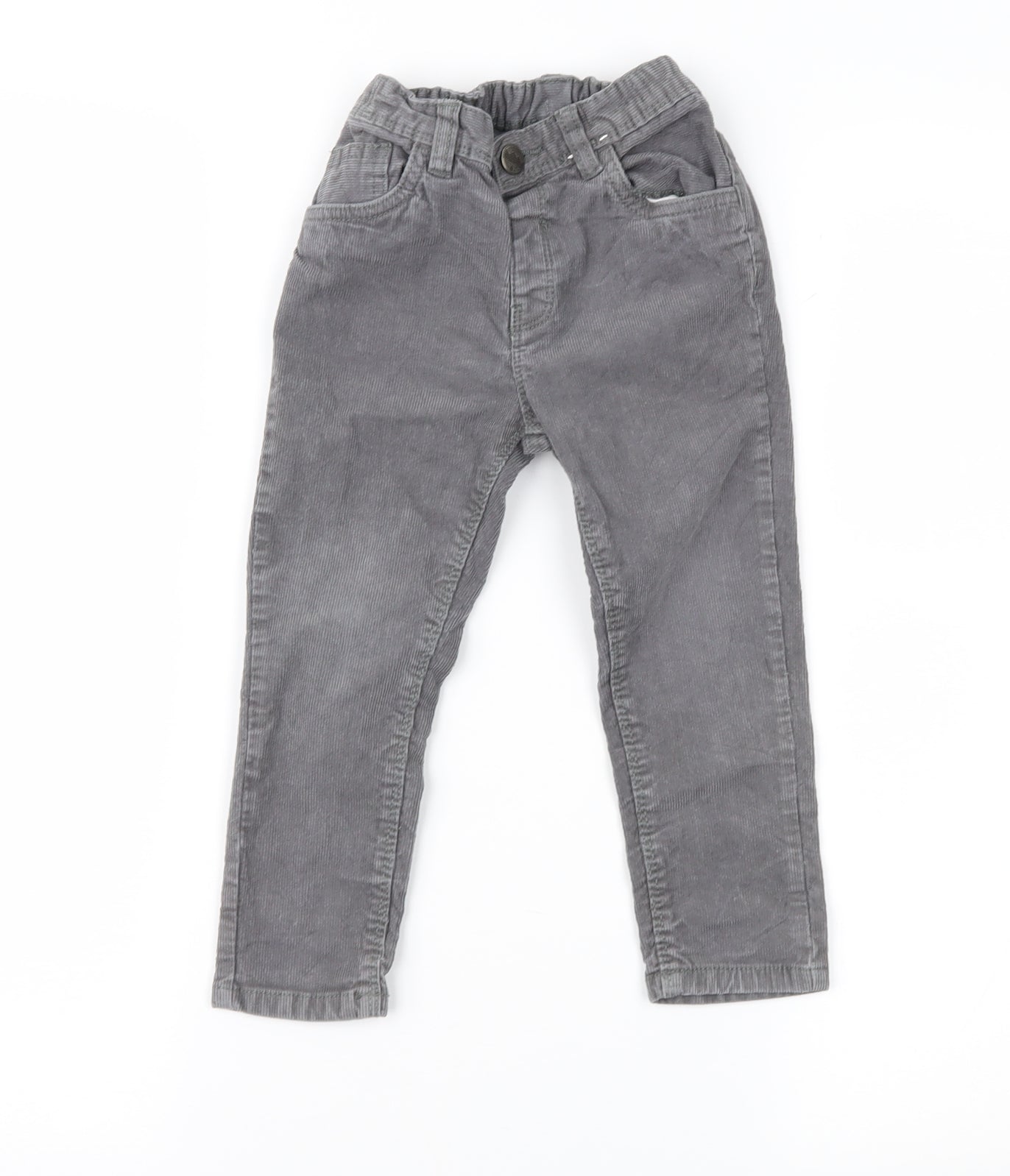 TU Boys Grey  Corduroy Chino Trousers Size 2 Years