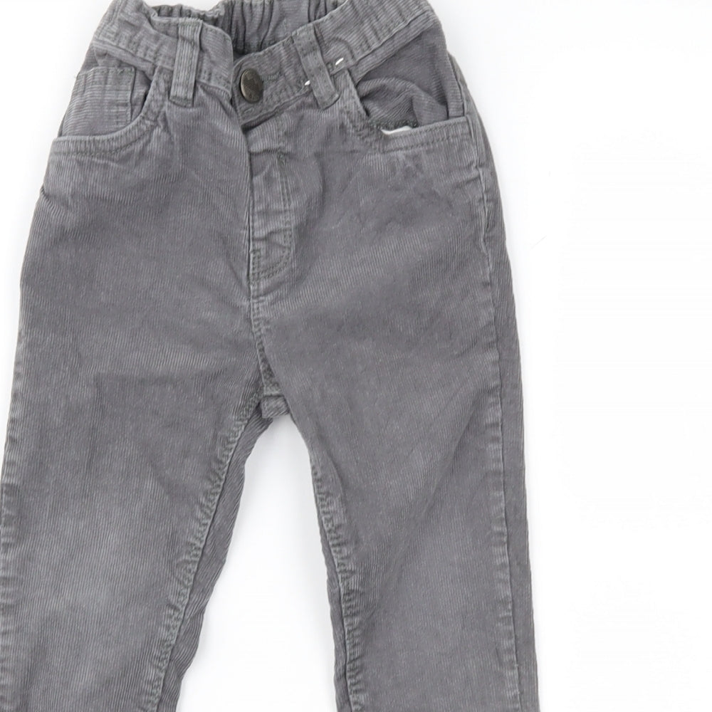 TU Boys Grey  Corduroy Chino Trousers Size 2 Years