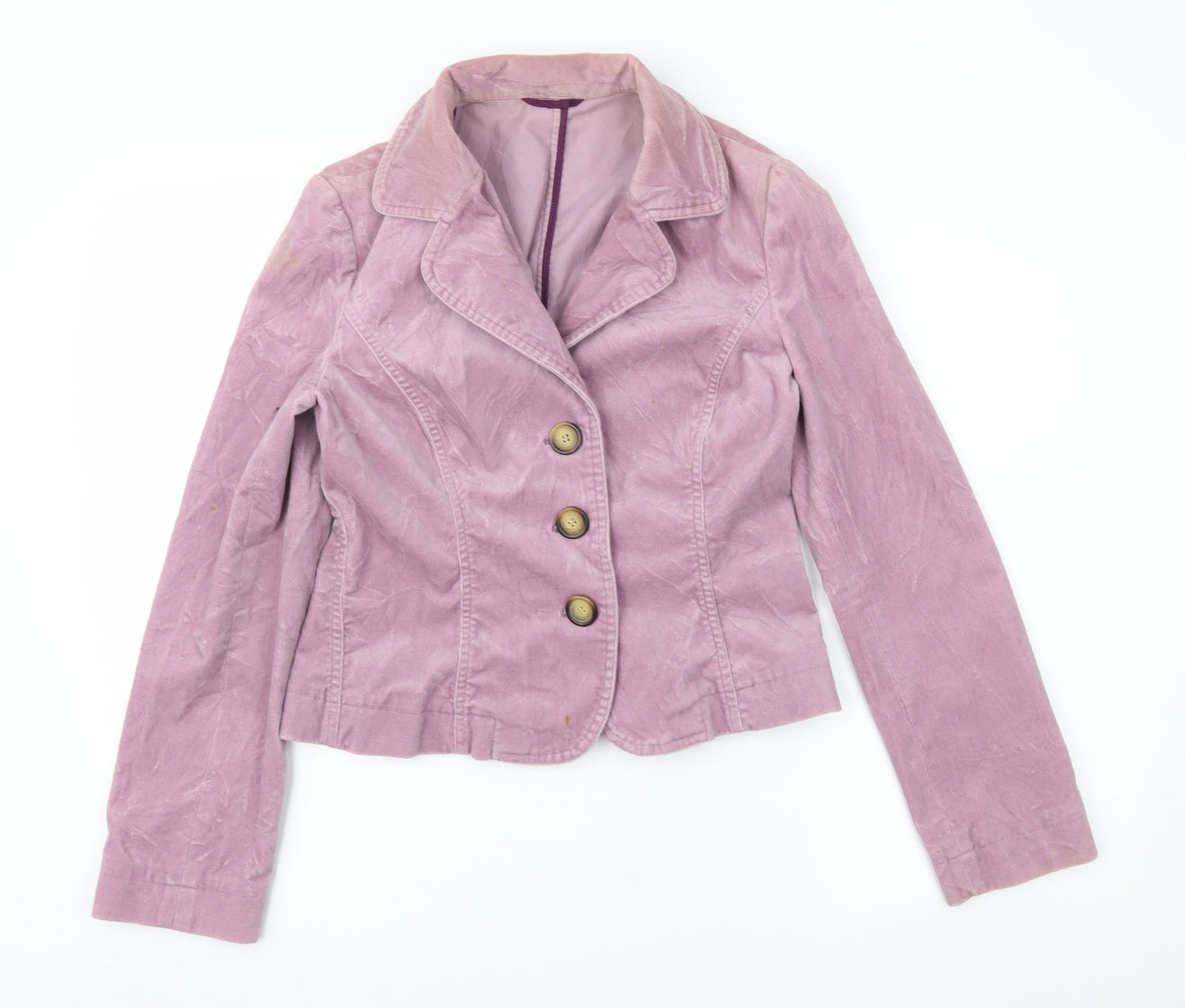 Hobbs Womens Purple  Corduroy Jacket  Size 8