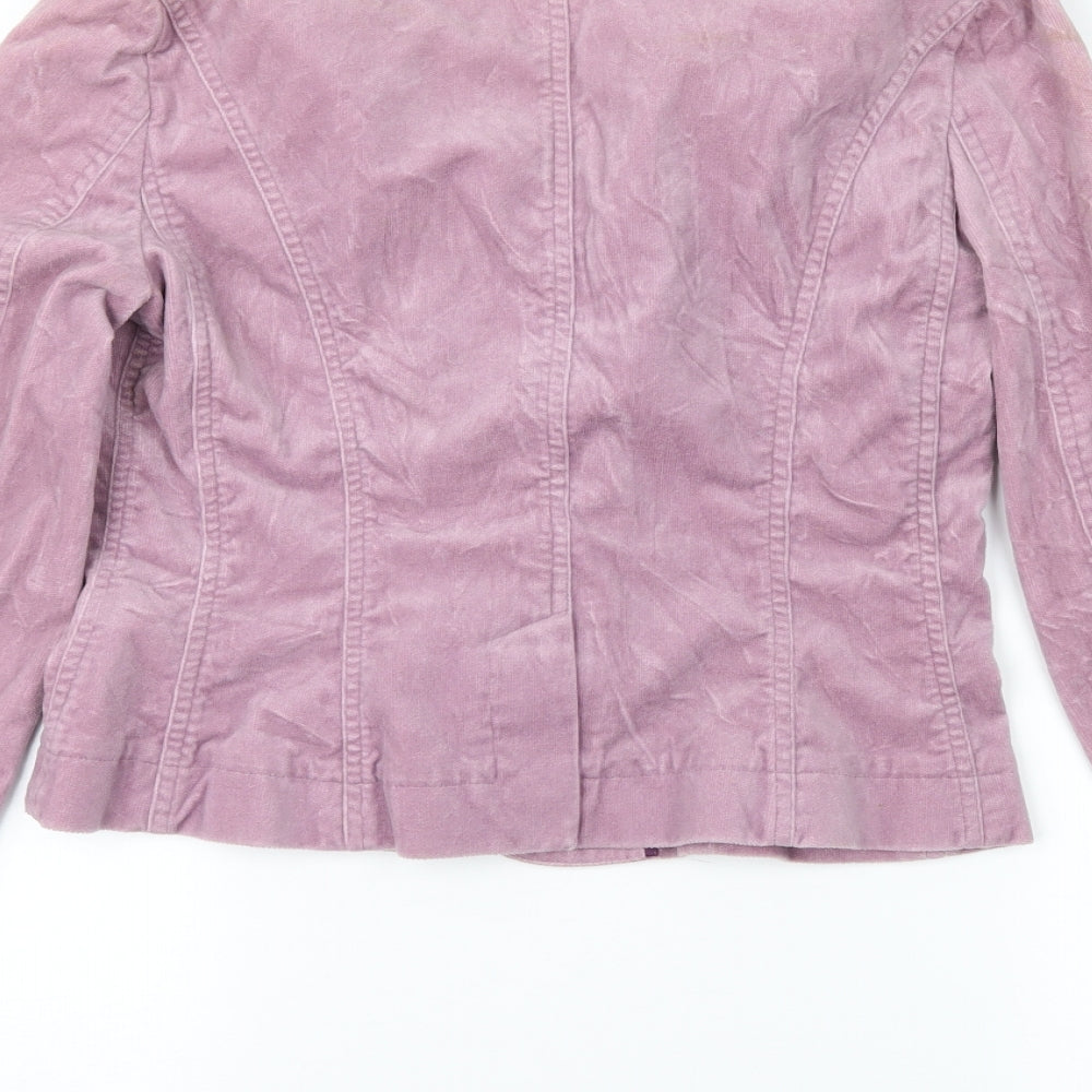 Hobbs Womens Purple  Corduroy Jacket  Size 8