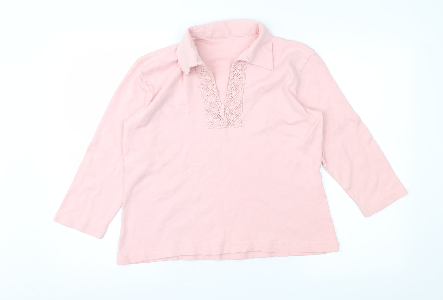 Preworn Womens Pink   Basic T-Shirt Size XL