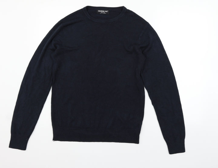 Cedar Wood State Mens Blue Pullover Jumper Size M