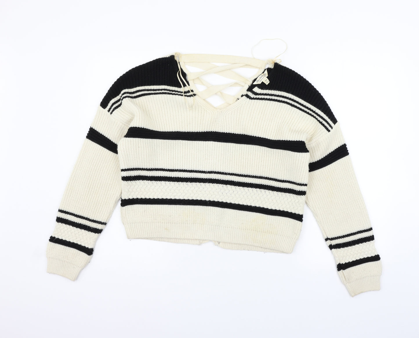 Miss Selfridge Womens Beige   Pullover Jumper Size 12